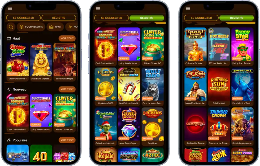 SuperQuantumPlay Casino sur mobile